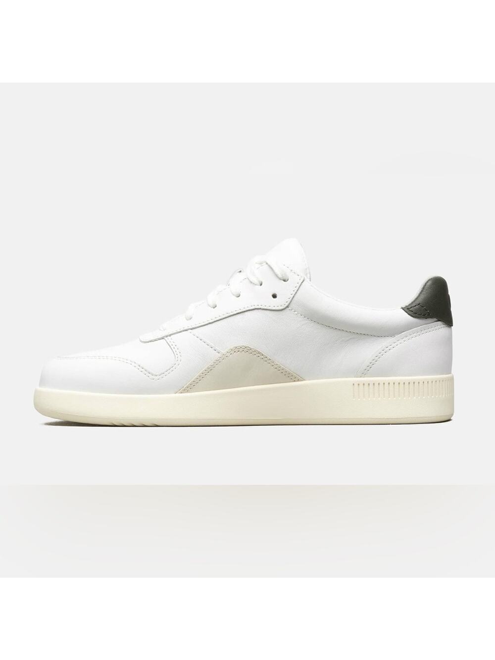 Everlane Court Sneakers White Black Leather Women’s Size 8 Casual Low Top Prep